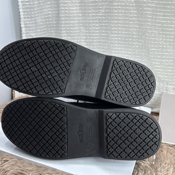 (W4) SafeTstep Comfort Men's Black Oxford Lace Up Work Shoes Anti-Slip 13 Men - Picture 10 of 12